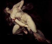 Johann Heinrich Fuseli Die Sunde, vom Tod verfolgt painting